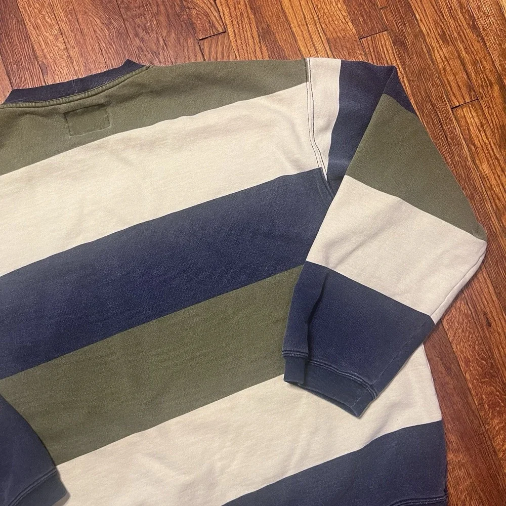 Guess American Tradition Sweater Vintage Men's Size Medium Striped Cotton Multi